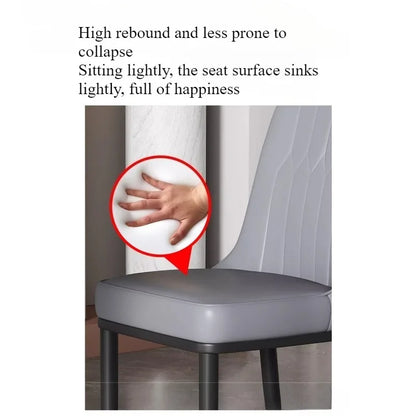 Light luxury dining chair leisure rental house dining table and chair household simple backrest stool hotel restaurant chair