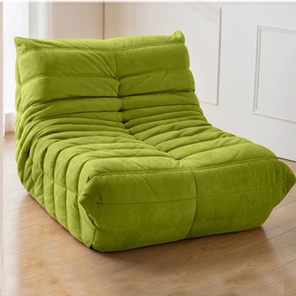 Lazy sofa, togo caterpillar sofa, light luxury, simple Internet celebrity creative chair, suede freehand space recliner