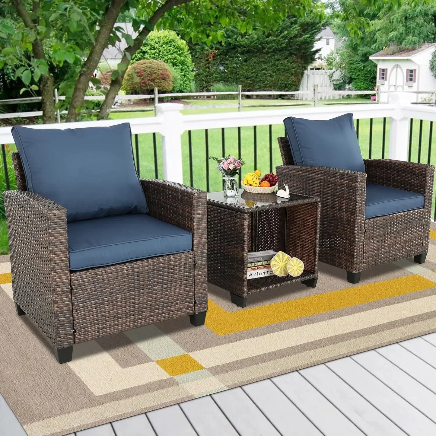 #For 3 Pieces Patio Furniture Sets with Storage Table and Chairs, Outdoor Patio Furniture Sets&