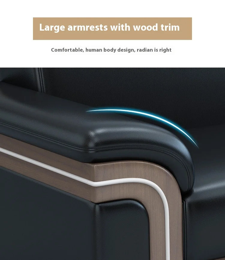 Simple Business Office Sofa Set Coffee Table Modern Luxury Reception Furniture for Three-Person Meetings Meeting Room Furniture