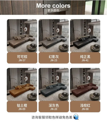 Nordic Minimalist Living Room Sofas Leather Sex Recliner Designer Lounge Sofas Garden Relaxing Designer Divano Salon Furniture