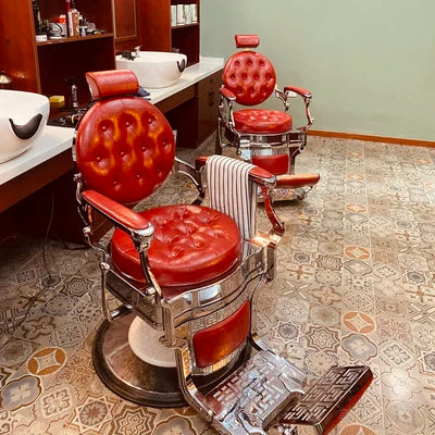 HT hairdressing special large chair barber shop hair cutting retro chair