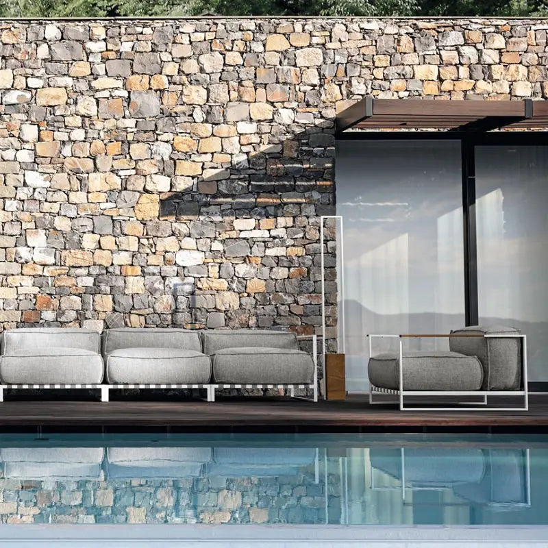Outdoor Teak Sofa Set 2026 | Premium Garden Patio Furniture with Lounger, Chair & Coffee Table