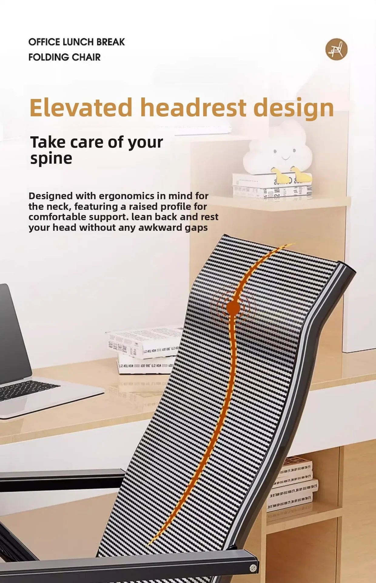 recliner lunch break folding office chair nap can lie down dual-purpose backrest computer chair couch