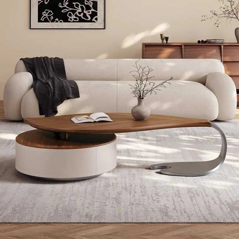 Nordic Style Modern Coffee Table Unique Design Glam Luxury Coffee Table Living Room Hidden Storage Table De Salon Home Furniture