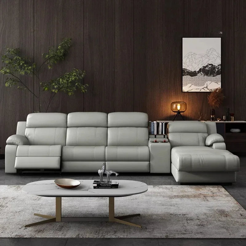 Italian Genuine Leather Sofas Luxury Recliner Designer Floor Lounge Sofa Sectionals Modern Woonkamerbanken Home Furniture
