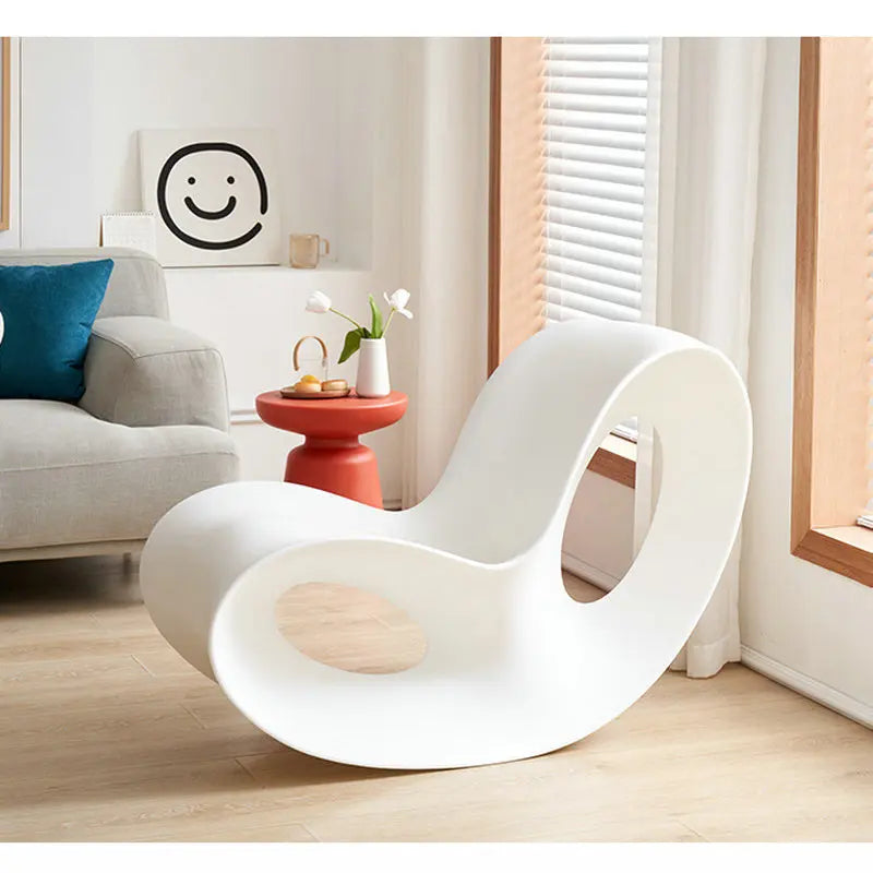 Creative butterfly shaped living room rocking chair, home leisure single lazy chair, modern simple plastic lounge chair GN772LA
