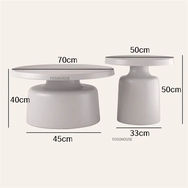 Nordic Living Room Center Table Circular Coffee Tables Modern Side Tea Table Portable Simple Bedroom Nightstand Home Furniture B