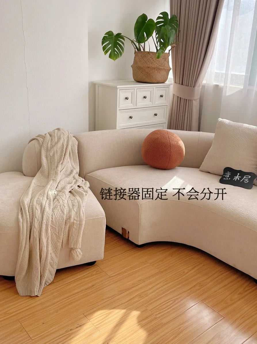 NNFrench Wind Circular Arc Corner Multi-person Size Apartment Waterproof And Erasable