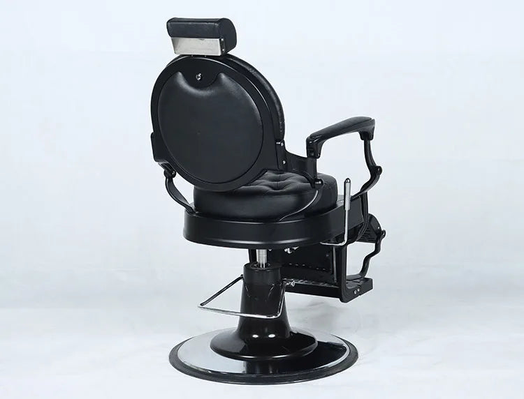 Retro Stylish King Beauty Hairdressing Armrest Hair Styling Classic Hydraulic Furniture Salon Barber Chair