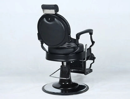 Barber Chair Retro Stylish Beauty Hairdressing King Style Armrest Hair Styling Classic Hydraulic Furniture Salon Barber Chair