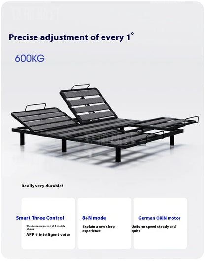 Soft Luxury Modern Double Bed Lift Up Electric Adults Smart Double Bed Queen Mattress Camas De Dormitorio Bedroom Furniture