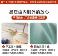 ZZ ZF Light Luxury Leather Solid Wood Sofa Combination Simple Luxury Complete Villa