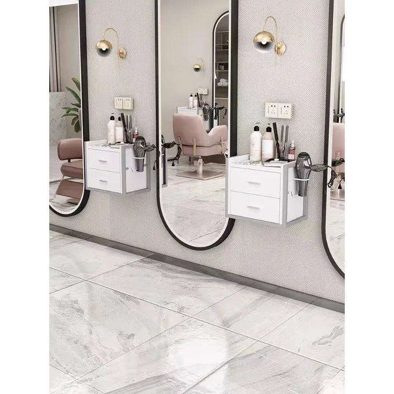 Modern Metal Frame Layer Tool Cart Hair Salon Equipment Set Furniture Beauty Salon Trolley Wall Mounted Tool Cabi