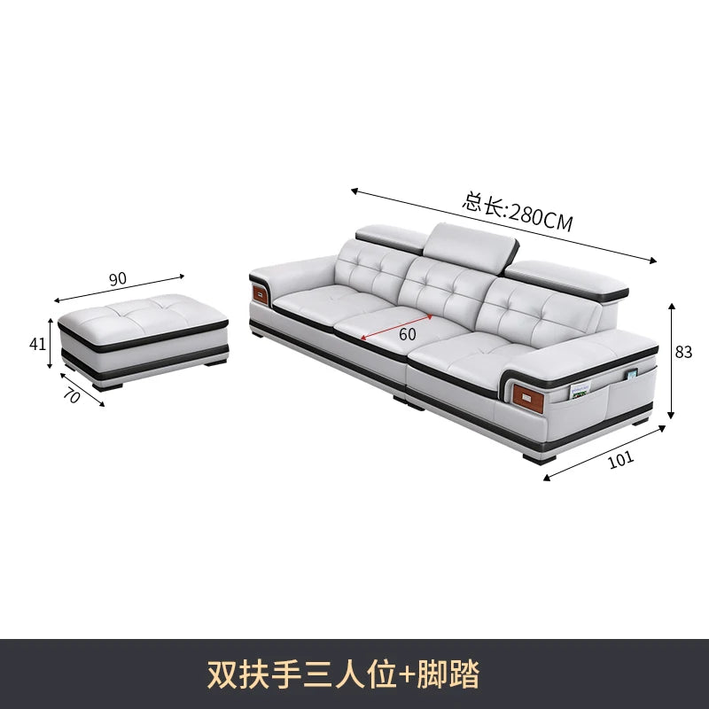 Modern Minimalist Sofa Electric Massage Chiar Floor Multifunctional Corner Sofa Lounges Relaxing Living Room Couch Furniture
