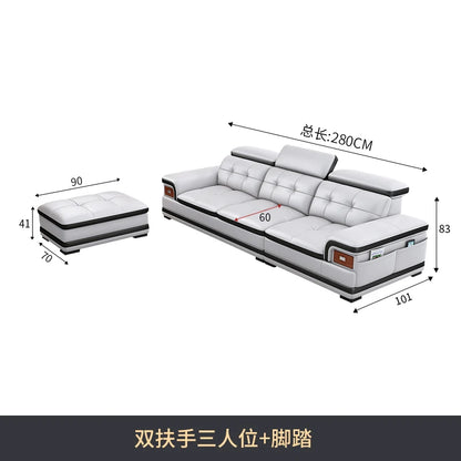 Modern Minimalist Sofa Electric Massage Chiar Floor Multifunctional Corner Sofa Lounges Relaxing Living Room Couch Furniture