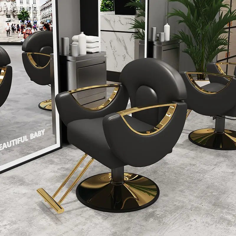 Elegant Beauty Barber Chairs Premium Nordic Style Minimalist Salon Chairs Aesthetic Italian Silla Para Lashista Salon Furniture