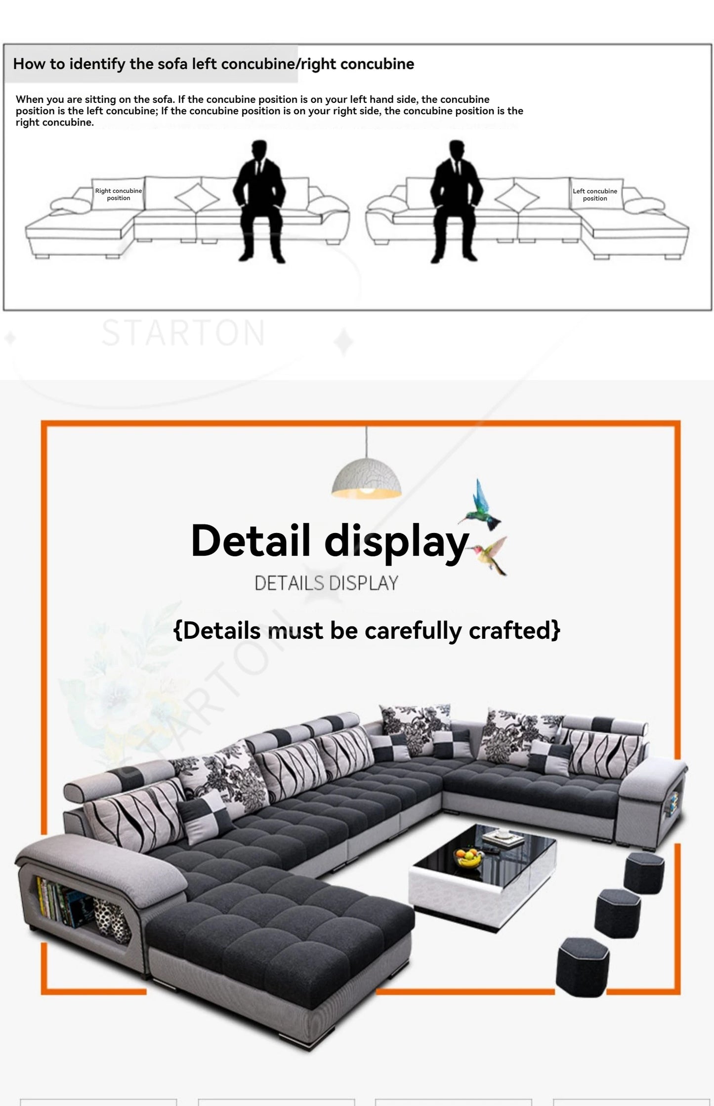 Sectional Couches for Living Room with Smart Bluetooth Speaker Charging Sectional Sofa Set with Chaise L-Shape Sectional Couch
