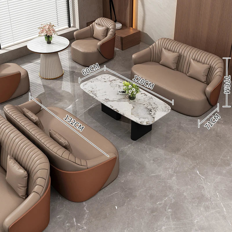 LMM negotiates business office sofa table and chair combination for business reception