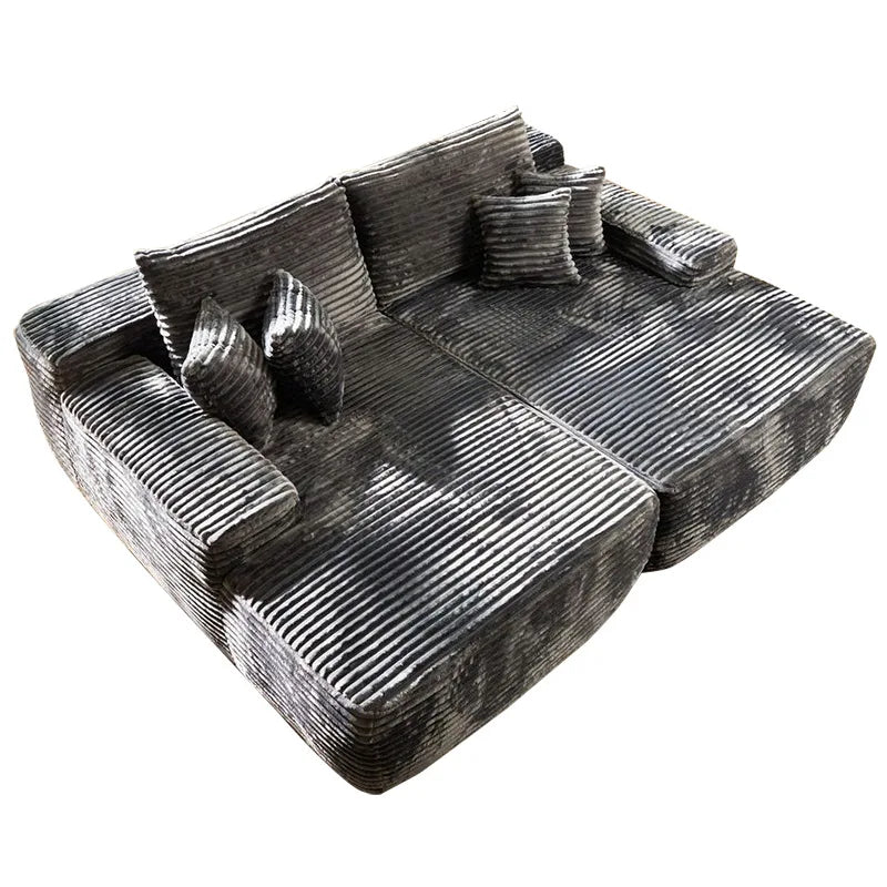 Extra large recliner, boneless sofa bed, corduroy lounge chair, double sofa