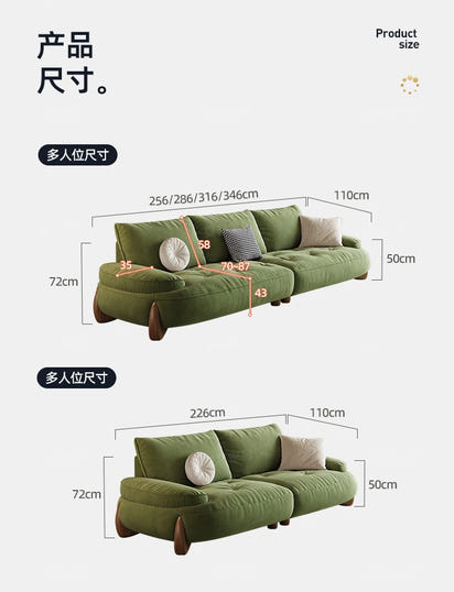 Luxury Green Living Room Sofa Modern Nordic Design Reclinable Sectional Muebles De Sala Stylish Home Furniture Decorr Space