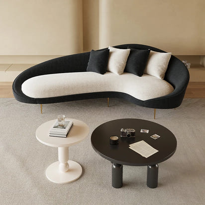 Romantic Curved Sofa Simple European Creative Room Decor Unusual Lounge Living Room Sofas Trendy Romantic Muebles Furniture
