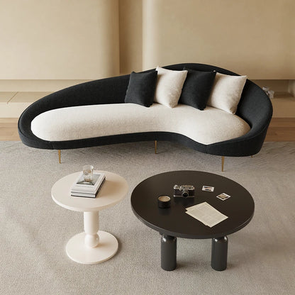Romantic Curved Sofa Simple European Creative Room Decor Unusual Lounge Living Room Sofas Trendy Romantic Muebles Furniture