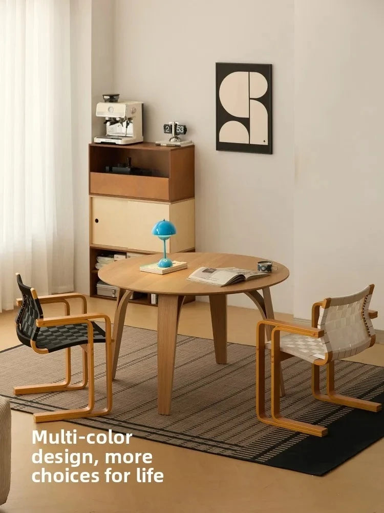 ZZ dining chair solid wood armrest home dining table retro back chair furniture home