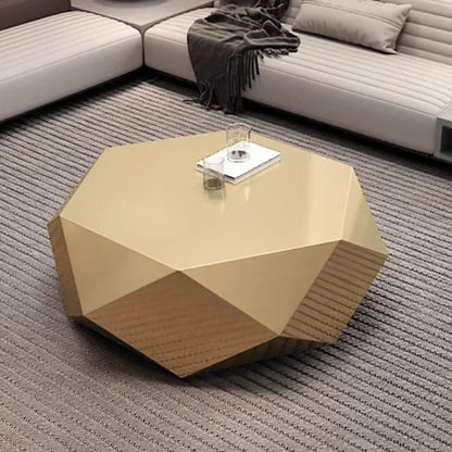 Modern Minimalist Luxury Diamond Stainless Steel Coffee Table Living Room Furniture Shaped  Center Table Tea Table Escritorios