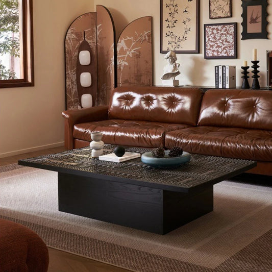 Villa Retro Coffee Tables Carving Minimalist Design Fashion Hotel Coffee Tables Office Advanced Home Furniture Couchtisch Ls40cj