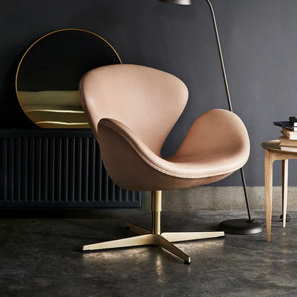 Single sofa swivel chair Nordic designer creative simple leisure swan chair