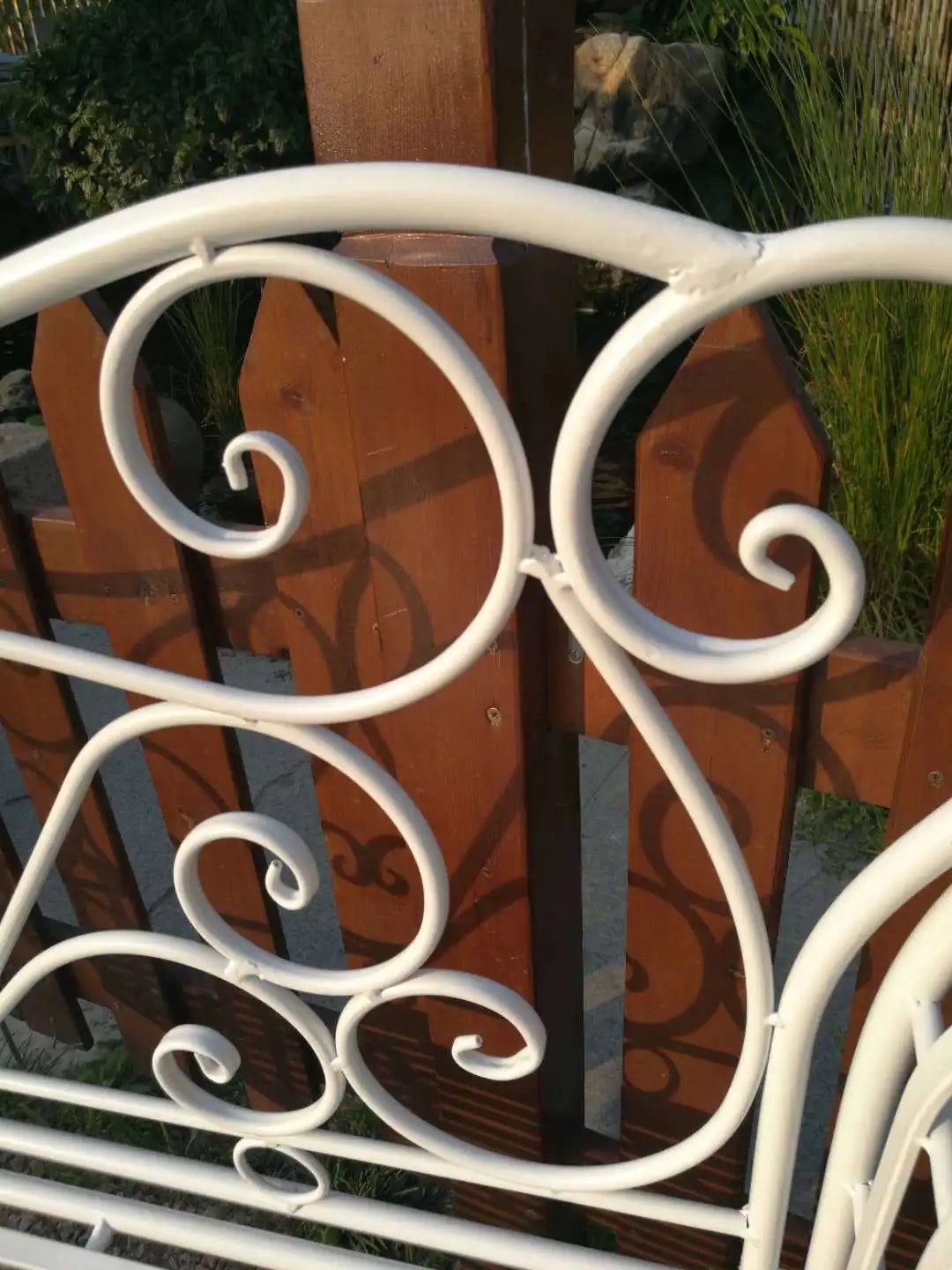 Foreign trade tail order clearance picking up leaks European backrest double chair outdoor courtyard leisure balcony bench park