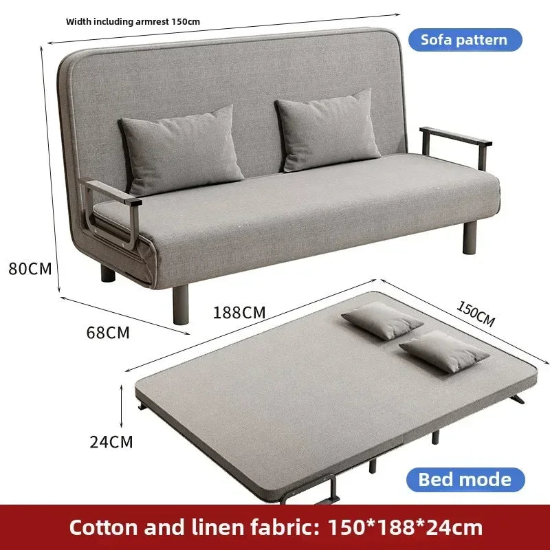 Small apartment sofa bed multifunctional lunch bed nap bed escort bed living room office sofa chair foldable bed
