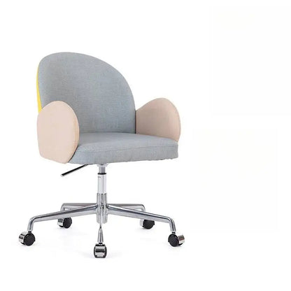 Roller Armrest Office Chair Yellow Soft Modern Study High Swivel Office Chair Ergonomic Relaxing Silla De Escritorio Furniture