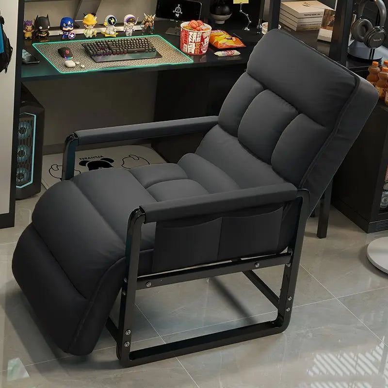 Foldable Recliner Armchair Living Room Chair Nap Lounge Chair Office Sofa Chair Comfortable Ergonomic Adjustable Furniture