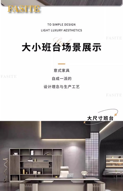 Boss table, desk, simple modern class desk, office table and chair combination