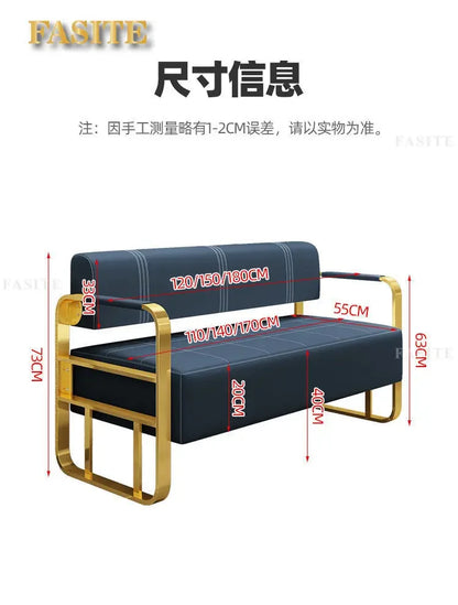 Office reception small apartment sofa barber shop waiting chair rental house clothing beauty salon lounge