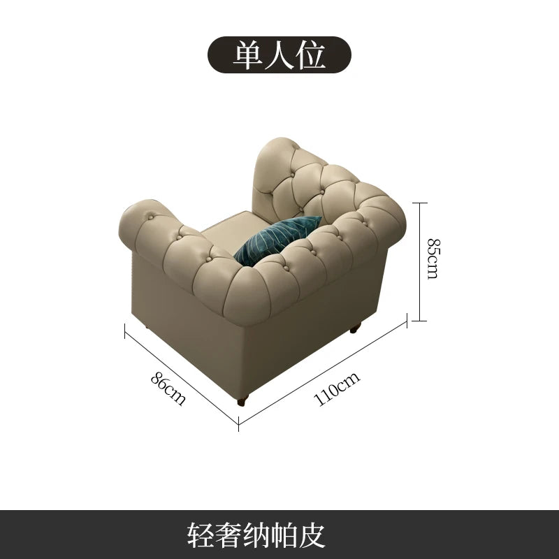 Nordic Modern Leather Sofas Luxury Sectional Single Loveseat Lounge Couch 3 Piece Designer Divano Soggiorno Furniture Home