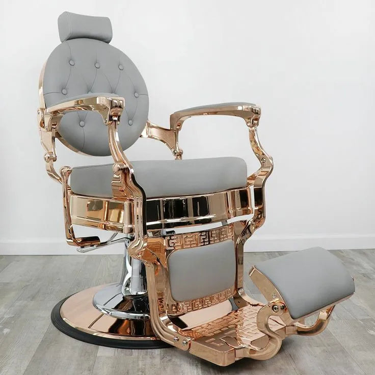 Retro Stylish King Beauty Hairdressing Armrest Hair Styling Classic Hydraulic Furniture Salon Barber Chair