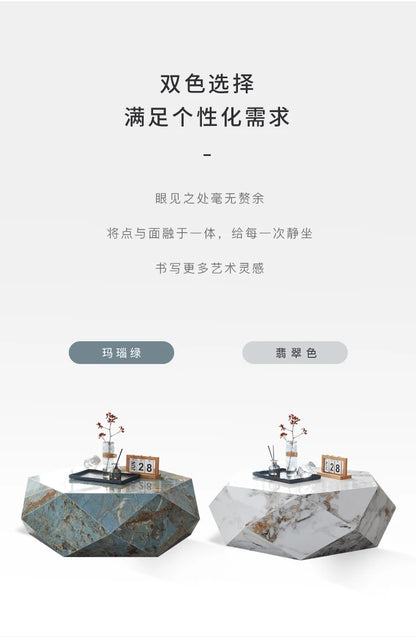 Modern Nordic Marble Table Bedroom Luxury Aesthetic White Coffee Table Simple Vintage Articulos Para El Hogar Room Furniture