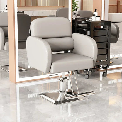 Classic Fashion Barber Chairs Simple Exquisite Trendy Premium Salon Chairs Beauty Modern Bancos Con Ruedas Salon Furniture