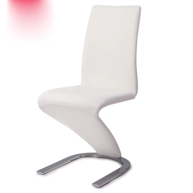 Modern Leather Dining Z Chair for Wholesale Home Furniture White Dining Chair with Gold Metal 7 Days Dinner Table