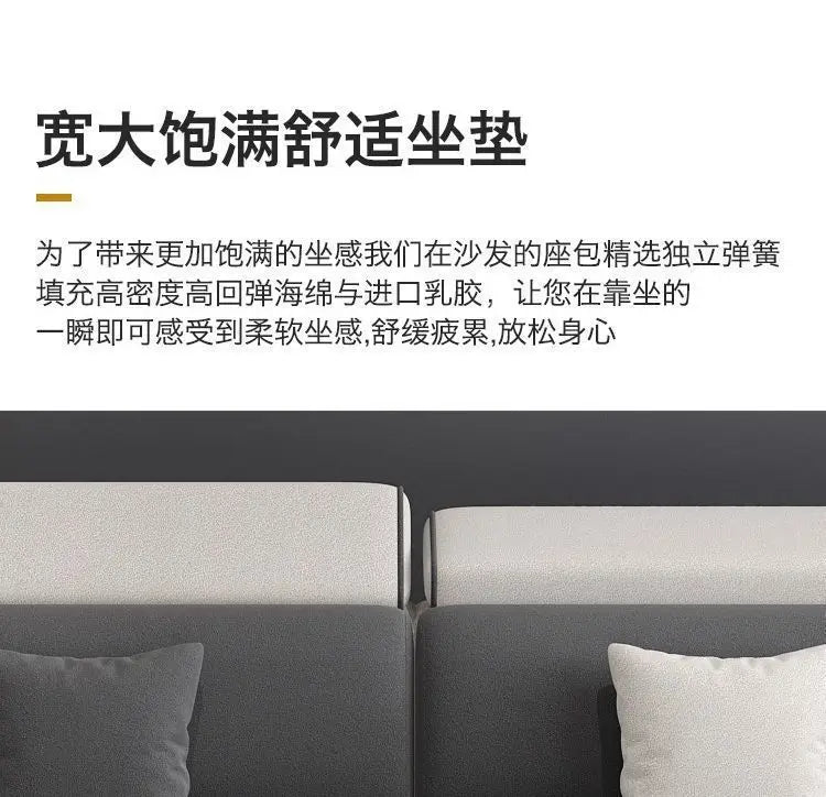 Nordic technology fabric sofa living room modern complete latex light luxury combination dual-purpose