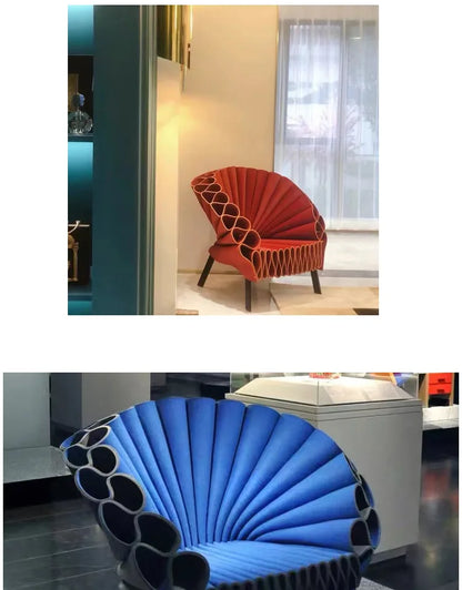 Nordic minimalist living room special-shaped single sofa chair