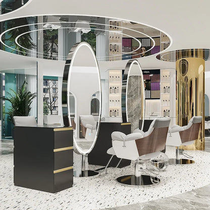 Shampoo Barber Chair Simplicity Wheels Swivel Salon Chair Hair Stylist Facial Sillas Cosmetic Aesthetic Salon Furniture