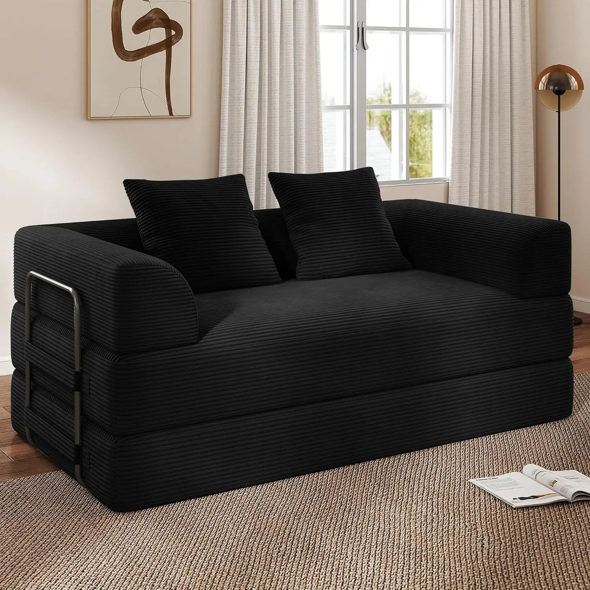 Cloud Boneless Convertible Floor Sofa Bed, 70