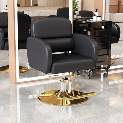 Classic Fashion Barber Chairs Simple Exquisite Trendy Premium Salon Chairs Beauty Modern Bancos Con Ruedas Salon Furniture