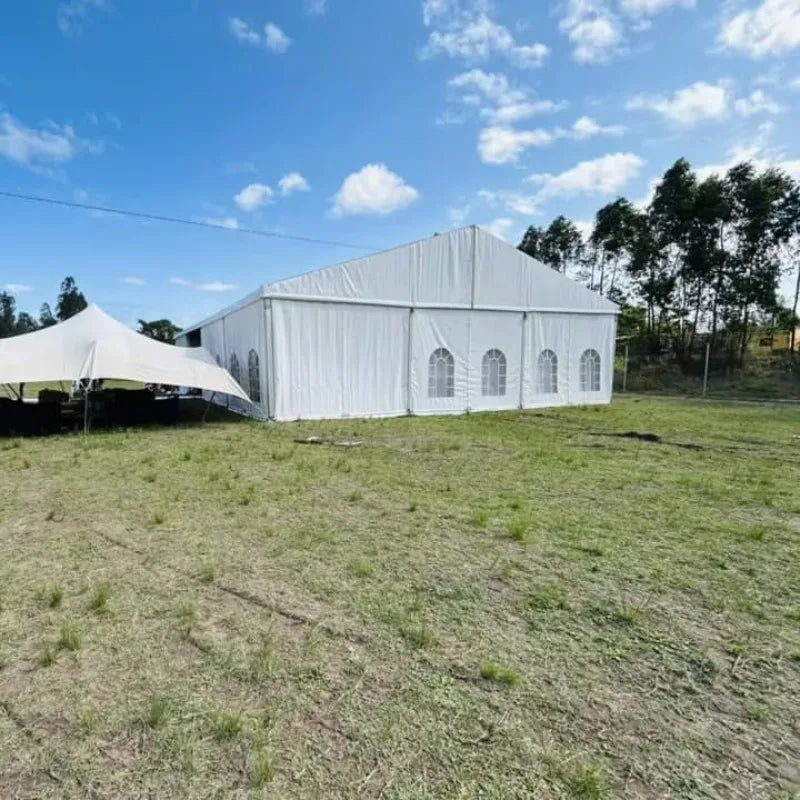500 People Outdoor Tent Aluminum Frame Heavy Duty Commercial Large Luxury White Marquee Wedding Party Structure Tents for Event