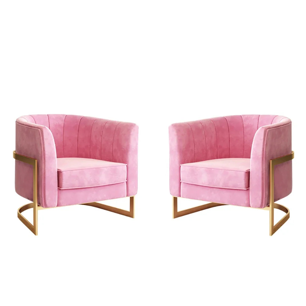 Fauteuil simple moderne pour salon, ensemble de meubles de salon, fauteuil de luxe en velours pour salon