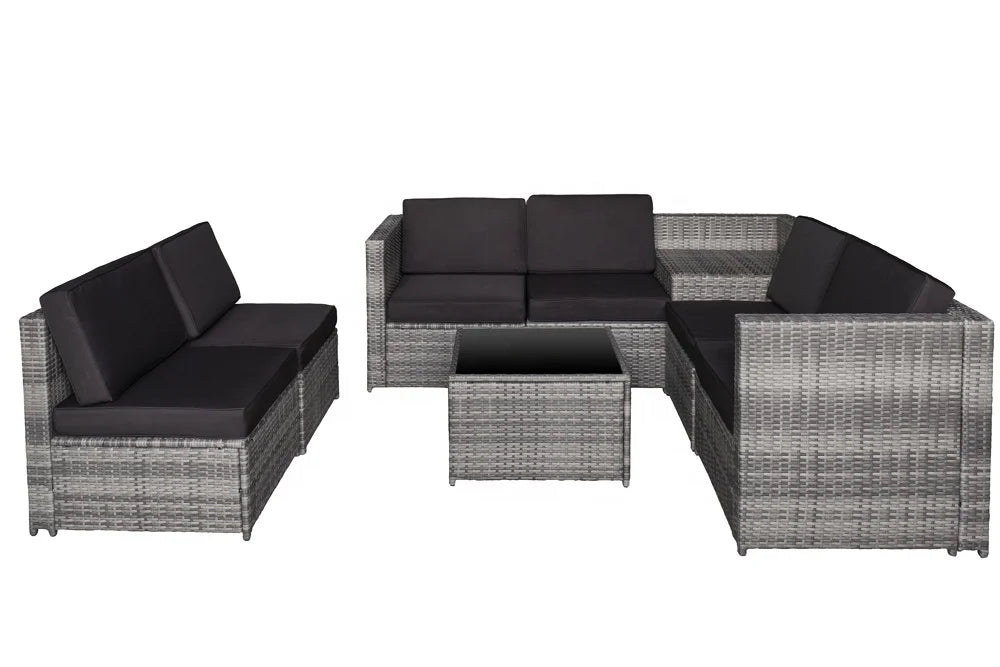 Hot SalesFactory Price Wicker Rattan Indoor/Outdoor Furniture Garden Sofa Set 8 PCS Wholesale Suppliers